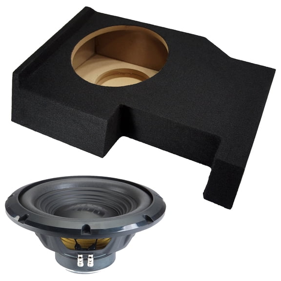 Alpine fits 14-18 Chevy Silverado Crew Cab Sealed Single 12" W12S4 Loaded Subwoofer Sub Box Enclosure 250W RMS 4 Ohm