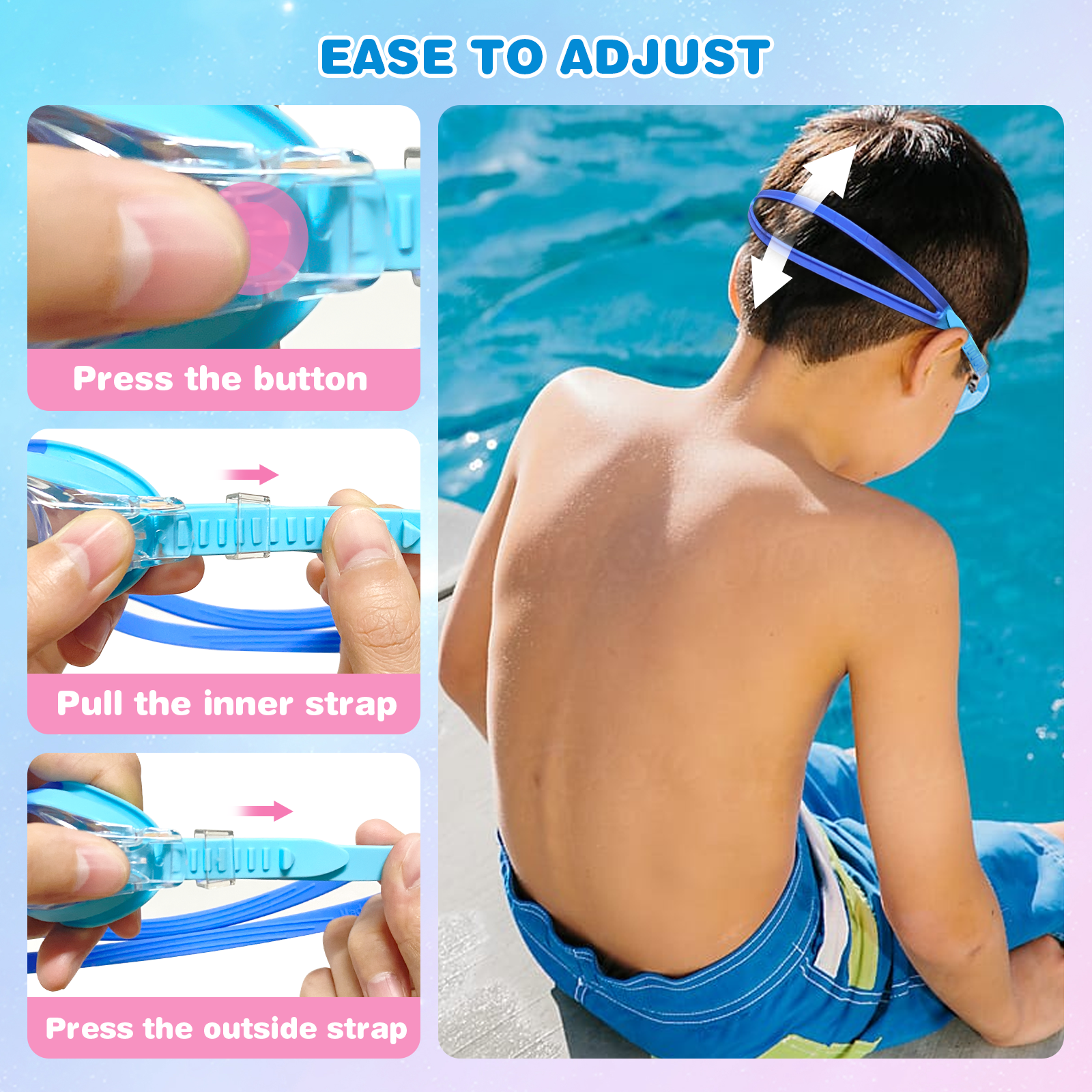 Fogulo Kids Swim Goggles 4-Pack photo 5