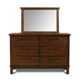thumbnail image 6 of New Classic Furniture Cagney 6-Drawer Solid Wood Dresser in Chestnut, 6 of 6