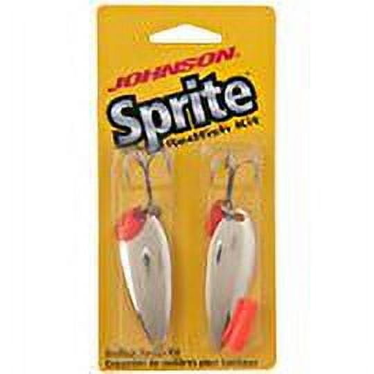 (2 pack) Johnson Sprite Fishing Lure, Chrome, 2 in