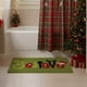 thumbnail image 4 of Felpudo navideño de poliéster flocado verde de 40 x 60 cm | Alfombra navideña antideslizante y duradera | Decoración navideña para baño, cocina, entrada y hogar, 4 of 6