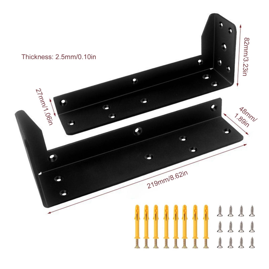 ZPAQI Floating Shelf Brackets Heavy Duty Metal Shelves Brackets Easy to Install