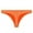 Orange, variant on Womens Panties Low Rise Coverage Thongs Comfortable Breathable Stretch Solid Plus Size Underwear