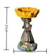 thumbnail image 5 of Figura decorativa de girasol para niña, comedero para pájaros, escultura de resina impermeable para exteriores, comedero para decoración de Patio, 5 of 5