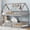 Gray, variant on Euroco Wood Twin over Twin Bunk Bed, House Floor Bed with Fence and Door for Kids Teens, Gray
