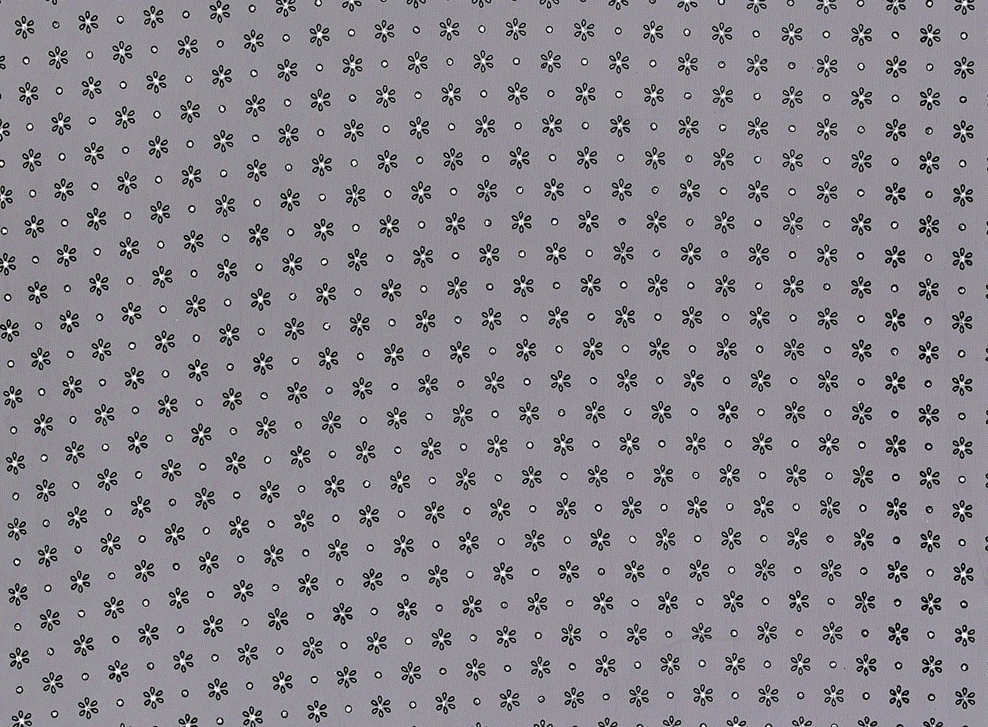 Zelouf Daisy Flock With Glitter Hologram On Tulle  , Sewing, DIY, Crafts Fabric by the Yard, Blk/blk/silver, 7 Yard
