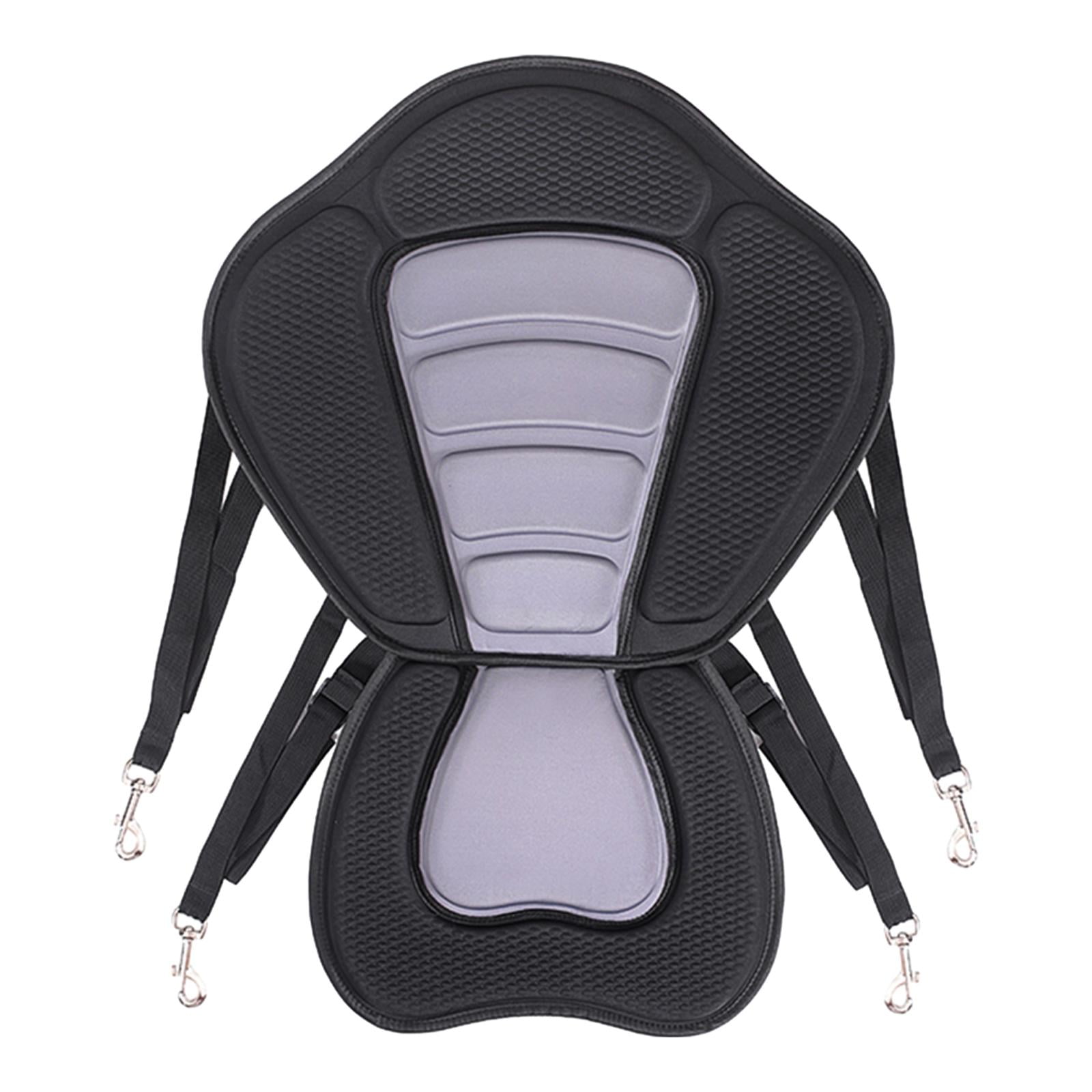 harayaa Kayak Padded Seat Canoe Seat Adjustable Cushion Cushioned Fishing Seat Anti Skid Grey