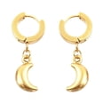 thumbnail image 1 of Fiudx Pendientes de Acero Inoxidable para Mujer, Pendientes Colgantes Dorados, Joyería, 1 of 5