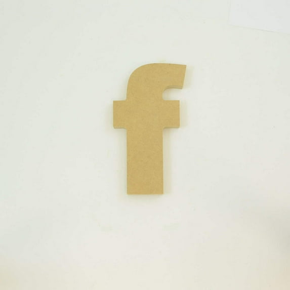 Package of 1, 12 Inch X 3/4" Thickness MDF Letter f in The Arial Font, Thick, Lower Case for Art & Craft Project, Made in USA