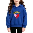 thumbnail image 4 of Bixock Toddler Girls Graphic Hoodies Long Sleeve Tops Crew Neck Pullover Tops Solid Color Print Casual Sweatshirt Warm Soft Windproof Daily Wear Girls Clothings, 4 of 7