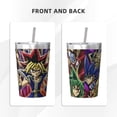thumbnail image 3 of Yu-Gi-Oh Anime Thermos Cup Portable Insulated Water Bottles 12OZ Conical Thermos With Straw Unisex Stainless Steel Coffee Mug, 3 of 6