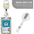 thumbnail image 4 of Lanières Citron pour Badge d'Identité, Porte-Cartes d'Identité avec Cordon Coulissant, Pince à Moulinet Rétractable et Porte-Clés, Étui de Protection Robuste pour Badge d'Identité Vertical pour Étudiant, Enseignant, Infirmier, Femmes, Hommes, 4 of 7