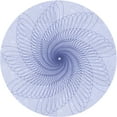 thumbnail image 1 of Ahgly Company Machine Washable Indoor Round Transitional Lavender Blue Area Rugs, 7' Round, 1 of 7