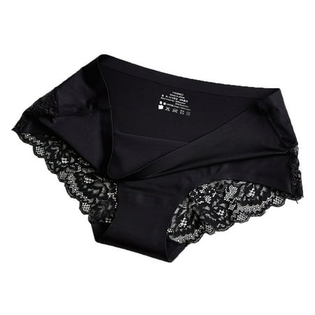 

wendunide lingerie for women Sexy Women Lace Thong Panties Fashion Underwear Underpants Lingerie Briefs M-2XL Black M