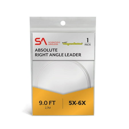 UPC: 0840309140959 | Scientific Anglers Absolute Right Angle Leader 3/4 Indicator 9ft – 5X-6X