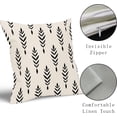 thumbnail image 5 of Boho Pillow Covers 16x16 Inch Black and White Geometric Throw Pillow Covers Farmhouse Bohemian Decorative Pillowcase Outdoor Linen Square Cushion Cover for Couch Sofa Bedroom Decor (Pack of 2), 5 of 6