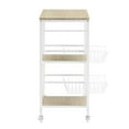 thumbnail image 5 of Linon Alicia Small Kitchen Cart White, 5 of 9