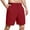 Red, variant on TANYSU Solid Color Men's Casual Shorts For Daily Wear And Slim Fit Straight Leg Style Travel Golf Camping Lightweight Outdoor Work Basic Bottoms XXL