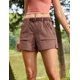 thumbnail image 3 of Shorts CRZ YOGA para mujer impermeables y elásticos, tiro medio de 7.5 cm, 3 of 5