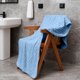 thumbnail image 5 of Hogar y cocina, Baño, Artículos de baño, Toalla de polar con estampado de nubes y corales, ideal tanto para hombres como para mujeres, para lavarse la cara, bañarse y secarse el cabello, toallas de po, 5 of 6