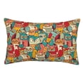 thumbnail image 1 of Fotbe Funny Owl Bird Funda de Almohada Decorativa Estilo Occidental, Lujo en Algodón, Fundas para Almohadas King, Cojín Estampado para Decoración del Hogar-14"x20", 1 of 6