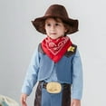 thumbnail image 3 of WUXIAN Toddler Baby Boys Sleeveless Retro Cowboy With Bandanas For Tops Holiday Party Coat Cute Streetwear, 3 of 6