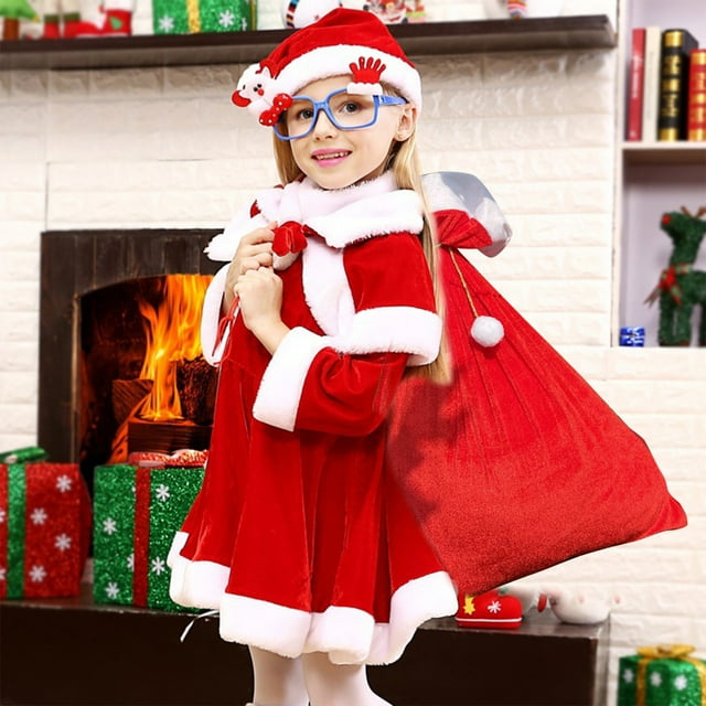 Bolsas de Regalo Navideñas, Mochilas de Papá Noel, Adornos de Terciopelo para Organizar