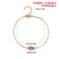 thumbnail image 2 of Minnieouse Tobilleras Ajustable Oro Plata Mal de ojo Joyería Accesorio de moda Colgando Pulseras de tobillo colgantes para mujeres Fiesta Oro Type3 NO3 Minnieouse AP009825-01, 2 of 6