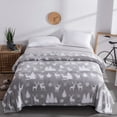 Mainstays Queen Super Soft Plush Bed Blanket in Silver Deer