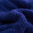 thumbnail image 5 of NC Sherpa Blanket White, Blue, Multi-color Polyester Reversible Bed Blankets Twin (Count 2), 5 of 7