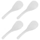 thumbnail image 1 of 4X Cuchara de Arroz para Cocina Plastico Blanco Plano Punteado, 1 of 5