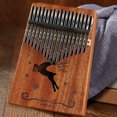 thumbnail image 4 of 17 Key Kalimba Thumb Piano ; Tuning Hammer, Finger Covers, Key Stickers & More Included; Christmas Gift, 4 of 5