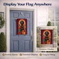 thumbnail image 7 of Black and Tan Coonhound Holiday Christmas Garden Flag 11.25 in x 15.5 in, 7 of 7