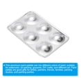 thumbnail image 4 of Uxcell 6 Well Paint Tray Palette Lavable Paleta de Pintura Bandeja de Pintura Rectangular de Aluminio para Acuarela, Plateada, 4 of 5