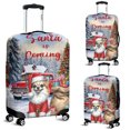 thumbnail image 2 of Santa is Coming Chihuahua Merry Christmas Xmas Noel Truck Tree Travel Luggage Cover Dog Lover Gifts Idea Suitcase Dust Protective Decor - 02023, 2 of 5