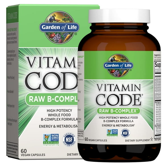 Garden of Life Vitamin Code Vitamin B Complex, 60 Capsules