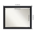 thumbnail image 4 of Amanti Art Nero Black Beveled Wood Wall Mirror 25.5 x 31.5 in., 4 of 10