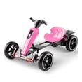 thumbnail image 2 of GDF Studio 12V Foldable Electric Kids Go Kart with Adjustable Seat, VA Wheels, Magenta, 2 of 9