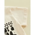 thumbnail image 6 of Suealasg Toddler Boys 2Pcs Summer Outfits Set 6M 1T 2T 3T 4T Kids Baby Boys Shorts Set Short Sleeve Letter Print T-Shirts Tops Elastic Waist Shorts, 6 of 8