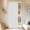 Stone White-39"W x 78"L (Pack of 1), variant on White 52"W x 78"L (Pack of 1) Pleated Folding Doorway Curtain