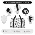 thumbnail image 4 of Easygdp Cute Cow and Milk Stains Bolsa de Gimnasio, Bolsa de Viaje Duffel, Bolsa de Fin de Semana con Compartimentos, Bolsa de Mano para Noche, 4 of 7