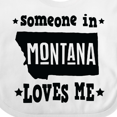 thumbnail image 4 of Inktastic Montana Someone Loves Me Boys or Girls Baby Bib, 4 of 4