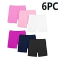 thumbnail image 3 of KAUOD Girls 6 Pack Shorts Dance Cartwheel Athletic Underwear Shorts Kids Summer Basic Solid Casual Mini Short Pants, 3 of 3