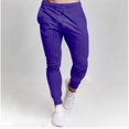 thumbnail image 3 of Mens Elastic Waistband Sweatpants With Drawstring Zipper Pockets Athletic Workout Track Pants Men Fall Winter Pants, 3 of 5