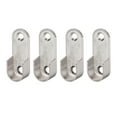 thumbnail image 4 of Zinc Alloy Oval Closet Rod End Supports, Wardrobe Rod Flange Bracket Support Fit Rod Dia 16mm 4PCS, 4 of 4