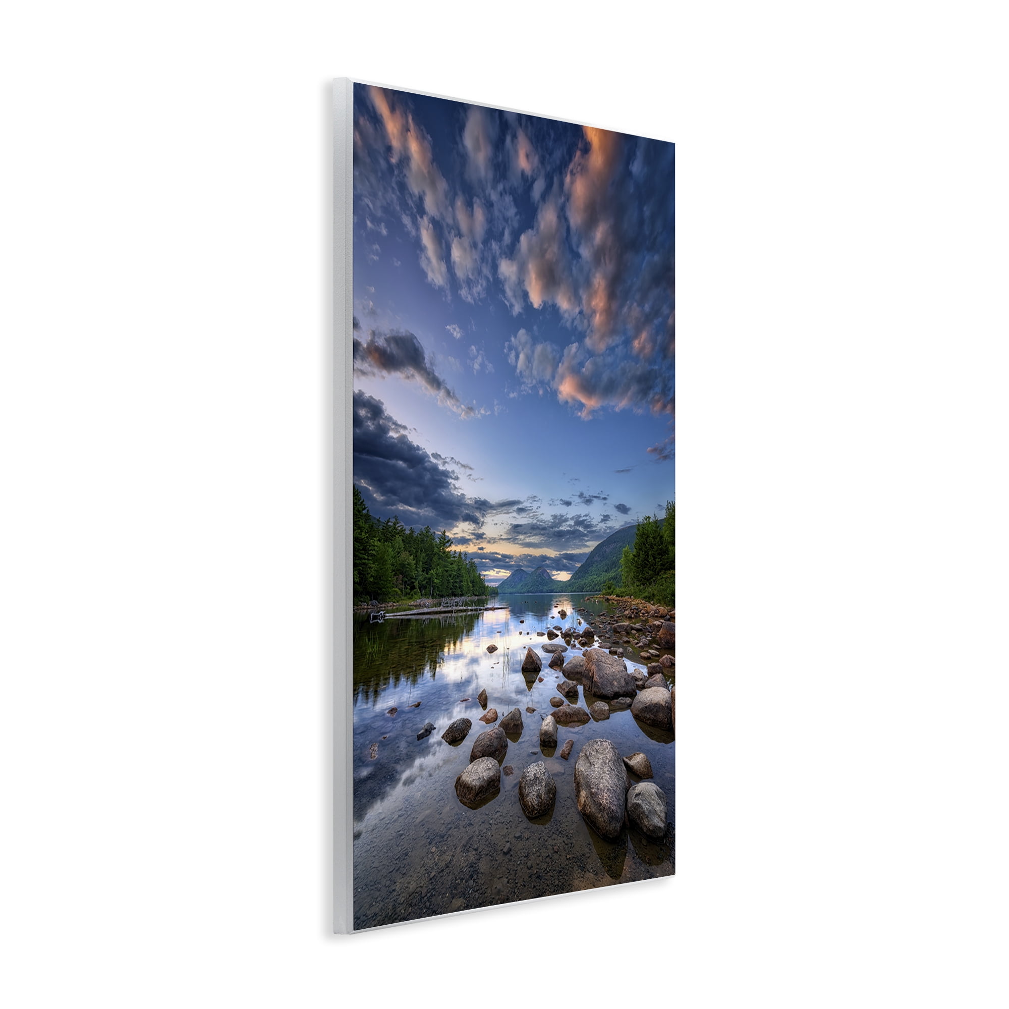Stupell Industries Rocky Mountainous Shore Landscape & Nature Photography Unframed Art Print Wall Art, 13 x 19