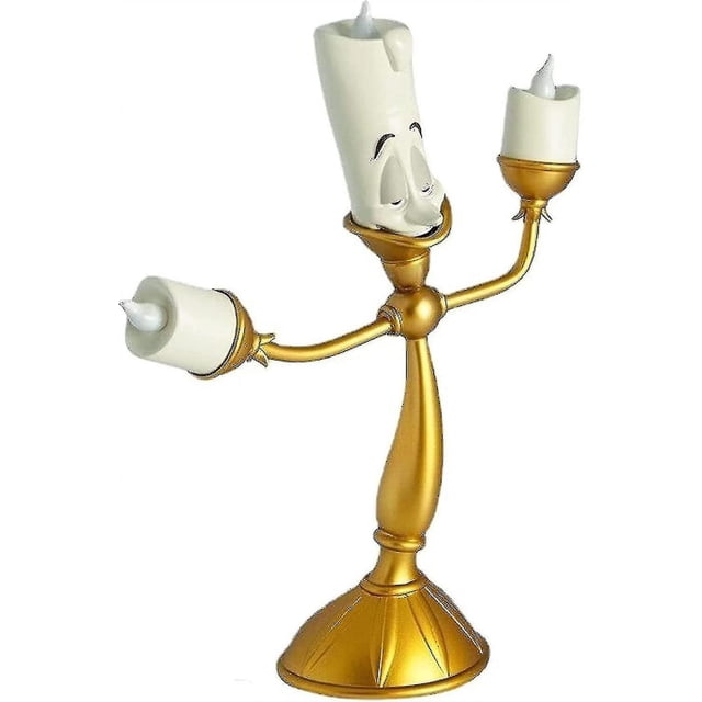 Vela de reloj La Bella y La Bestia, portavelas Lumiere Led para mesa de boda, fiesta de Navidad, decoración del hogar