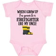 thumbnail image 3 of Inktastic Future Firefighter Like My Uncle Boys or Girls Baby Bodysuit, 3 of 5
