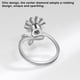 thumbnail image 3 of Minnieouse Anillo ajustable de apertura para mujer, anillos de decoración de circón de flores personalizados, joyería decorativa para fiesta de Festival Ropa, zapatos y accesorios Miscelánea Minnieouse AP018267-00B, 3 of 6