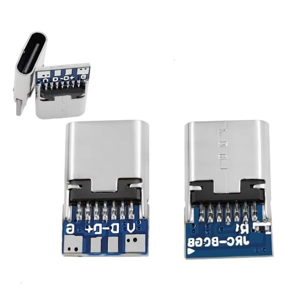 Strong TypeC 14 Pin Receptacle 4 Solder Terminals USB 3.1 TypeC Connector set